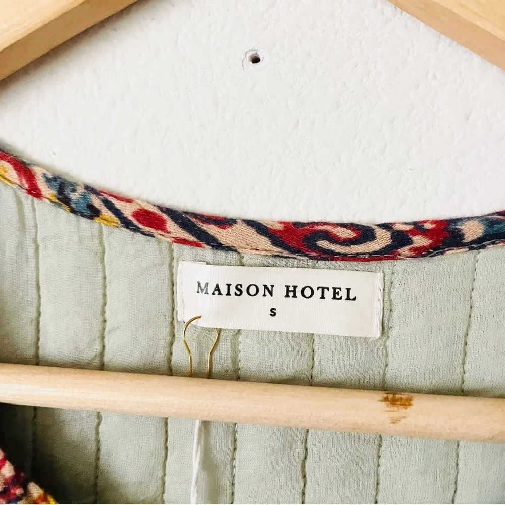 NWT MAISON HOTEL SMALL Eugenie sleeveless patchwork maxi dress in Mullumbimby - Picture 4 of 9